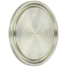 Dixon 16AMP-R100-150 Stainless Steel 316L Sanitary Fitting, Clamp End Cap, 1" to 1-1/2" Tube OD Range