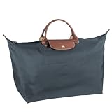 Longchamp Pliages Graphite Large Duffle Bag Purse