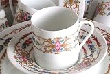Review Limoges  / Limoges Raynaud Floral Coffee Cup and Saucer