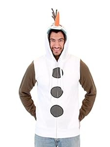 Frozen I Am Olaf Adult Costume Hoodie (Adult X-Large)