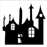 Scary Castle Decal Stickers Halloween Removable Wall Art