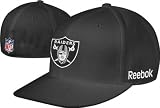 Oakland Raiders 2009 Black Fitted Sideline Flat Brim Hat
