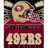 San Francisco 49ers Fleece NFL Blanket (Shadow Series) by Northwest (50x60)