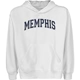 NCAA Memphis Tigers Youth White Arch Applique Pullover Hoody