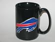 BUFFALO BILLS 15 oz. Ceramic COFFEE MUG with Pewter Team Logo