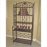 Iron Five-Tier Bakers Rack Finish: Dark Grey