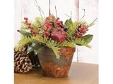 Fiori Belli 1226-01 Pomegranate and Fir Woodland Mix 8x10-in.