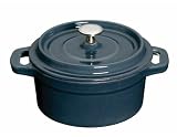 Molten Cast Iron Mini Casserole 10cm x 5cm, Grey