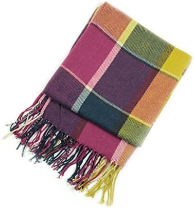 ALK Korean Style Women Plaid Classic Warm Tassels Scarf Ladies Shawls