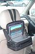 Rasfox Carry Case (Leather Look , PU) for Up to 9" Portable DVD Player with Car Mount System (Black)