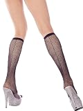 Backseam Fishnet Knee Hi Socks SeXy White or Black