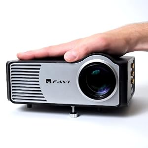 FAVI RioHD-LED-2 LED Projector with HDMI, Black