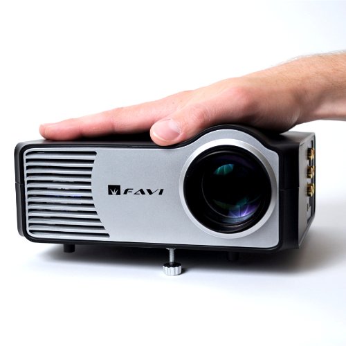 FAVI RioHD-LED-2 LED Projector with HDMI, Black