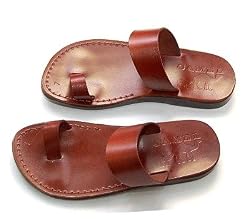 Finger Sandals - Camel Shoemaker Unisex Outdoor Leather Biblical (Jesus - Yashua) - Sandals from the Holy Land