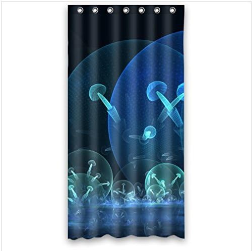 Fashion glittery mushroom Waterproof Bathroom Fabric Shower Curtain,Bathroom decor 36" x 72"