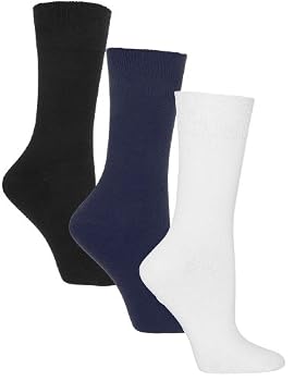 Sugar Free Sox Ladies Assorted 3 Pack Health Socks | Diabetic Socks