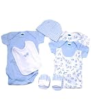 Seven-Piece Newborn Gift Set by Bon Bebe - boy, nb