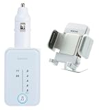 サン電子 iPod専用充電機能、ホルダー付きFMトランスミッター ホワイト FMIP-305/WH