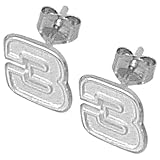 LogoArt Dale Earnhard Sterling Silver Very Small Number Post Earrings