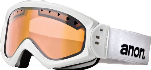 ANON Herren Schneebrille MAJESTIC PAINTED, WHITE/AMBER LENS, 233398