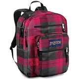 JanSport Big Student Backpack (Red Tape Kurt Plaid)