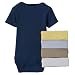 Infant Boy's Circo  Short Sleeve Bodysuit Set- 5PK Blue/Tan