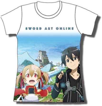 Sworld Art Online Silica & Kirito Sublimation Jrs T-Shirt (L)