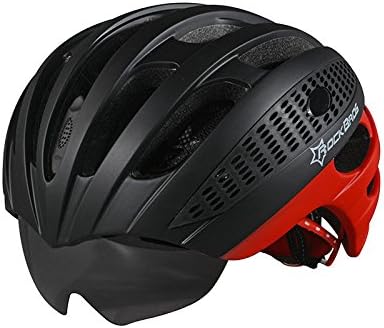 RockBros Helmet Unisex Road Bike MTB Cycling Helmet 57cm-62cm WT049 Black Red