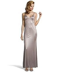 V-neck Jersey/Sateen/Knit Slit Open-Back Spaghetti Strap Evening Dress 