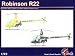 Pavla 1/72 Robinson R22 Light Civilian Helicopter Kit