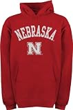 Nebraska Cornhuskers Youth Red Tackle Twill Hooded Sweatshirt
