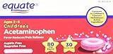 UPC 681131837422 product image for Equate, Children's Acetaminophen 80 mg, Bubblegum Flavor, Ages 2-6, 30 Tablets,  | upcitemdb.com