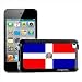 Dominican Republic Flag Hard Case Back Cover For Apple iPod Touch 4th Generation
