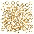 4mm 21 Gauge Open Jump Rings 22K Gold Plated (100)