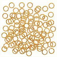 External hard drive:4mm 21 Gauge Open Jump Rings 22K Gold Plated (100)