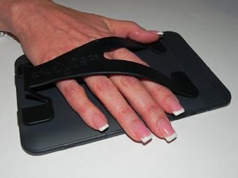Ezegrip Black - The Thinnest and Lightest Ergonomic Handle for Your Tablet & Ereader. Compatible with iPad, iPad Mini, Samsung Tab & Note, Nook Color, Toshiba and so Many Other eReaders & Tablets Measuring Larger Than 6x4 Inches
