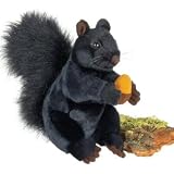 Fiesta Plush - BLACK SQUIRREL (Sitting w/ Acorn - 9 inch)