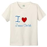 I LOVE JESUS BLUE - BigBoyMusic Youth Designs - White T-shirt