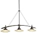 Oil Rubbed Bronze Three Light Chandelier