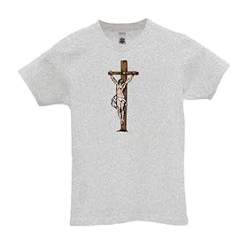 Christ on Cross - Juniors Girly T-Shirt