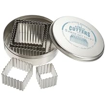 Ateco 5 Piece Fluted Square Cutter Set