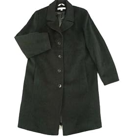Larry Levine Plus Size Single-Breasted Walker Coat