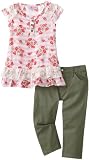 Young Hearts Toddler Girls 2 Piece Floral Capri Set Cheap