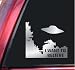 X-Files I Want To Believe Vinyl Decal Sticker - Shiny Chrome