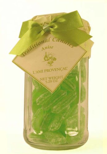 3 jars of Anise L'Ami Provencal all natural hard candies 5.3 oz in glass jar by Anise