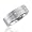 Stainless Steel Diamond Band Ring (H, SI, 0.03 carat)-Band Width:6mm