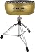 Pork Pie Round Drum Throne Gold Sparkle with Leopard Top
