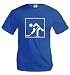 T-Shirt Eishockey-Piktogramm-M-Royal-White