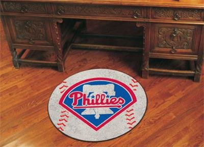Philadelphia Phillies 29" Round Baseball Floor Mat (Rug) at Amazon.com