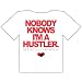 Not A Hustler Plain T-Shirt, White